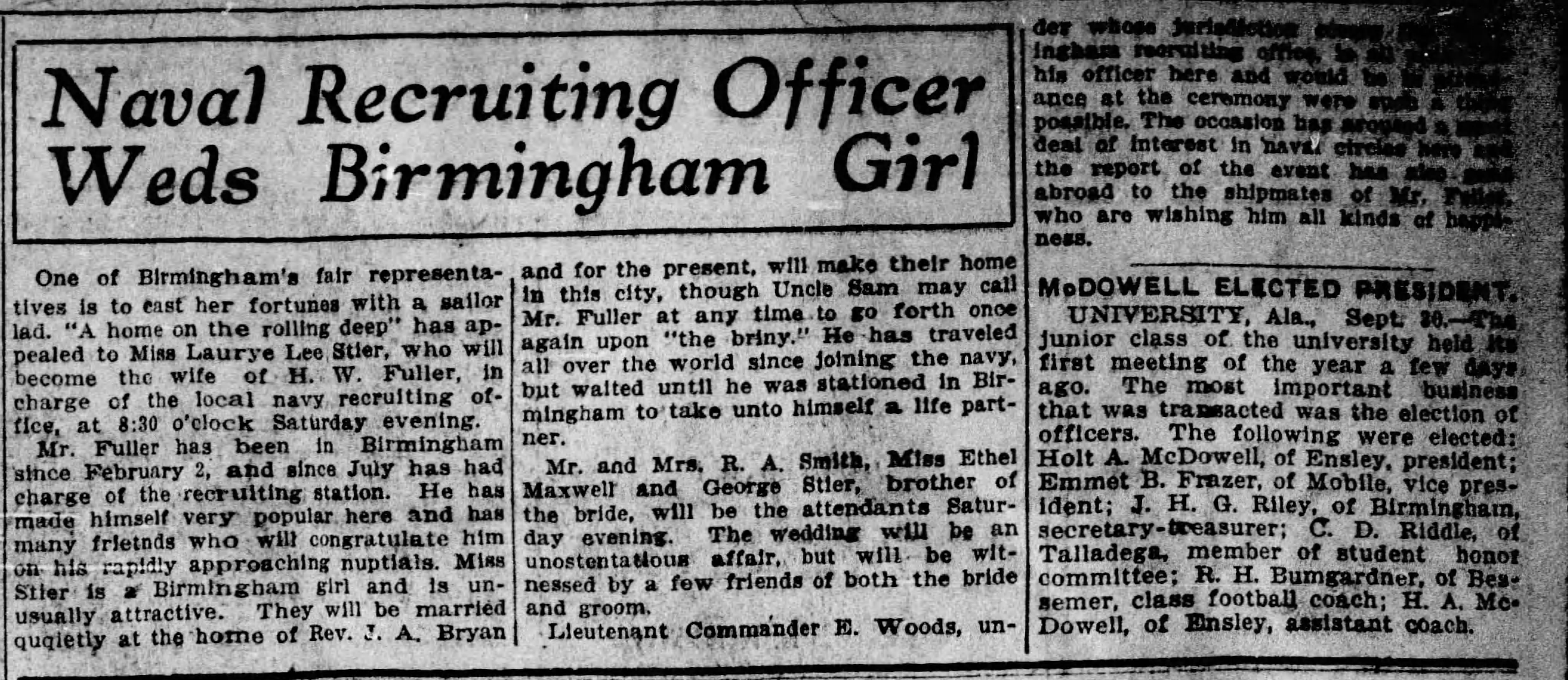 Laurye Lee Stier-H.W. Fuller